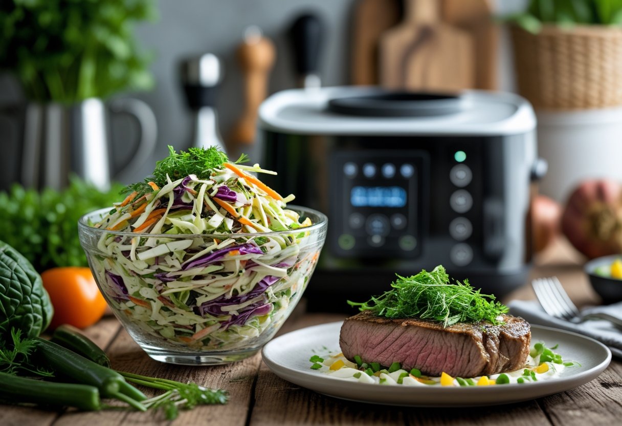 Perfekt tilbehør til sous vide frisk coleslaw opskrift